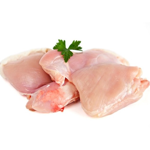Viščiukų broilerių šlaunelių mėsa be odos ir kaulo